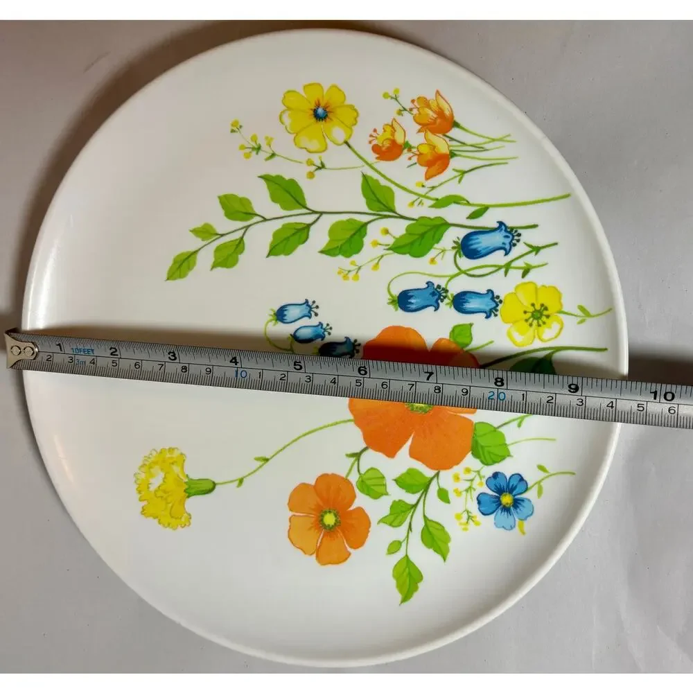 VTG Brookpark Jeannette MCM 9.5” Melamine Melmac Plates- Set of 4